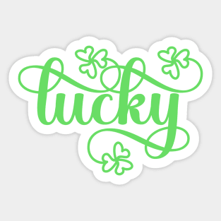 Lucky Shamrocks Sticker